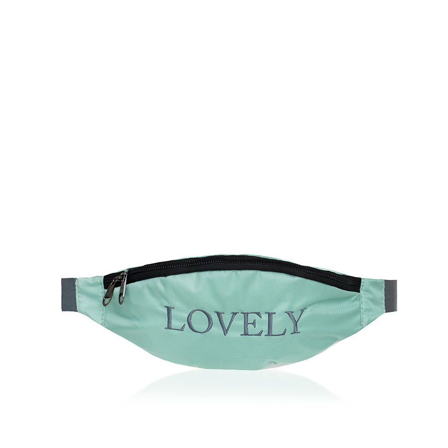 SPORT BELT BAG  - MEDIUM минт/сива