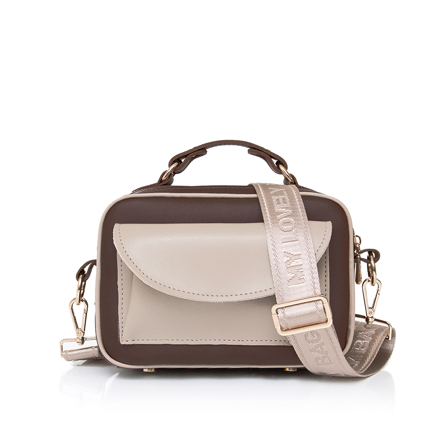 GIANNA - кафеава/беџ