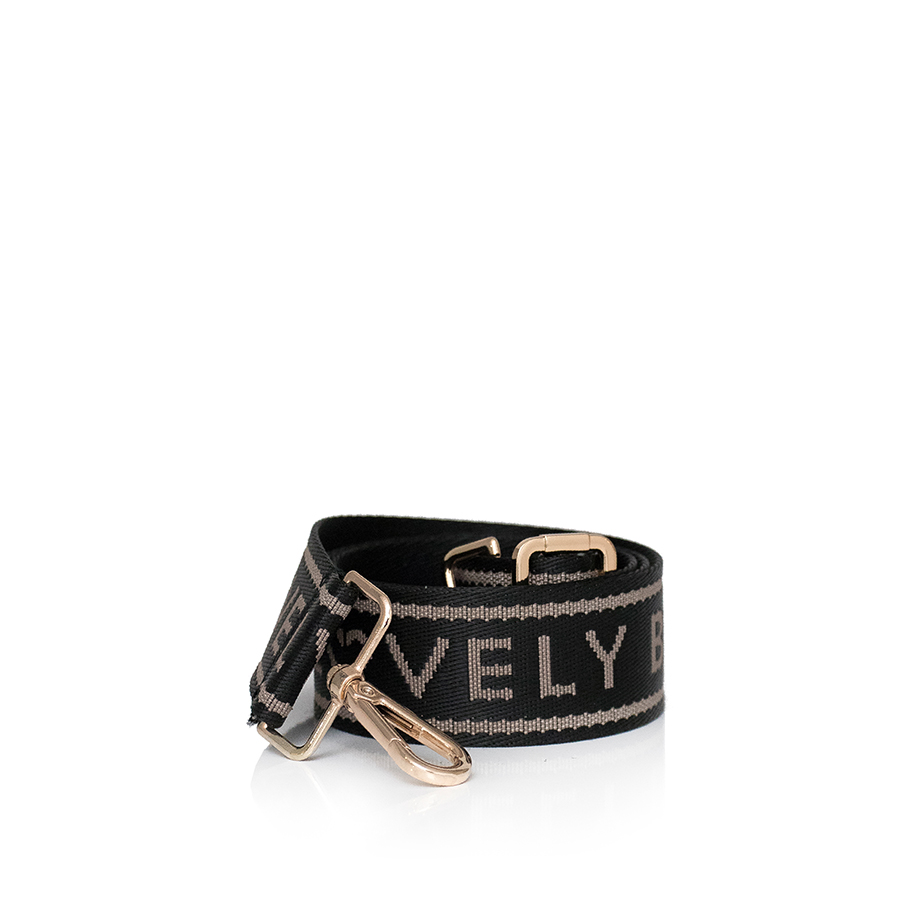 Belt for bag - црно/крем